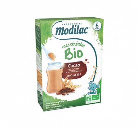 Modilac Céréales Cacao Bio